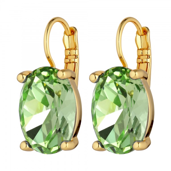 Dyrberg Kern Chantal Gold Earrings - Light Green